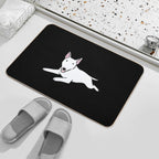 Bull Terrier Dog Cute Illustration  Pet-Safe Bath Mat