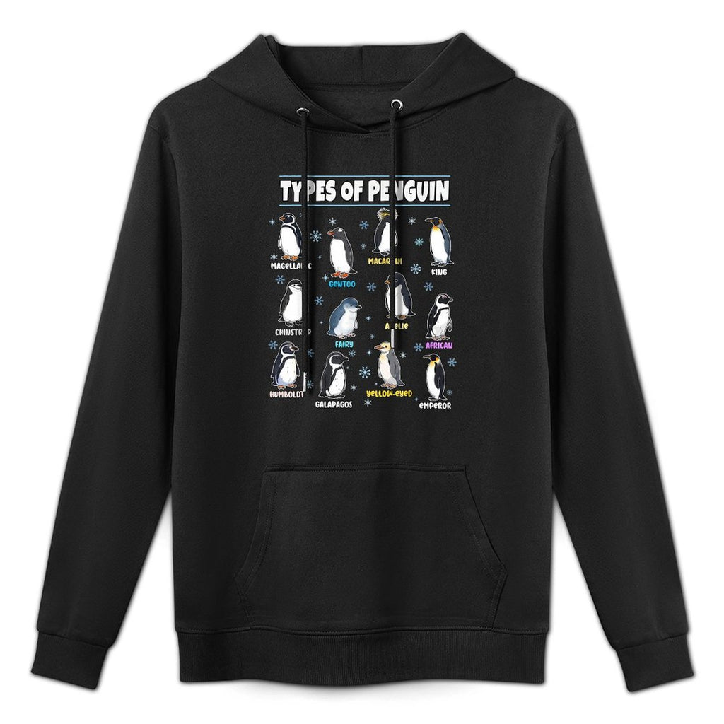 Penguins Types Penguin Lovers Gifts Men Women Kids Boys Girl Unisex Design Hoodie