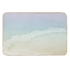 Desert Sunset Abstract Watercolor Painting - Rainbow Sorbet + Snow  Dirt-Trapping Bath Mat