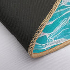 Abstract Water  Repositionable Bath Mat