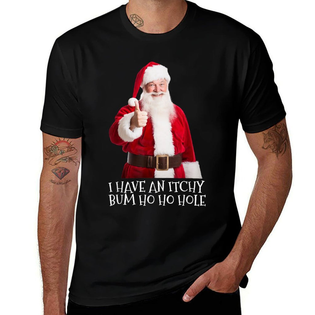 Santa Bum Joke Funny Embarrassing Christmas  Relaxed-fit T-Shirt