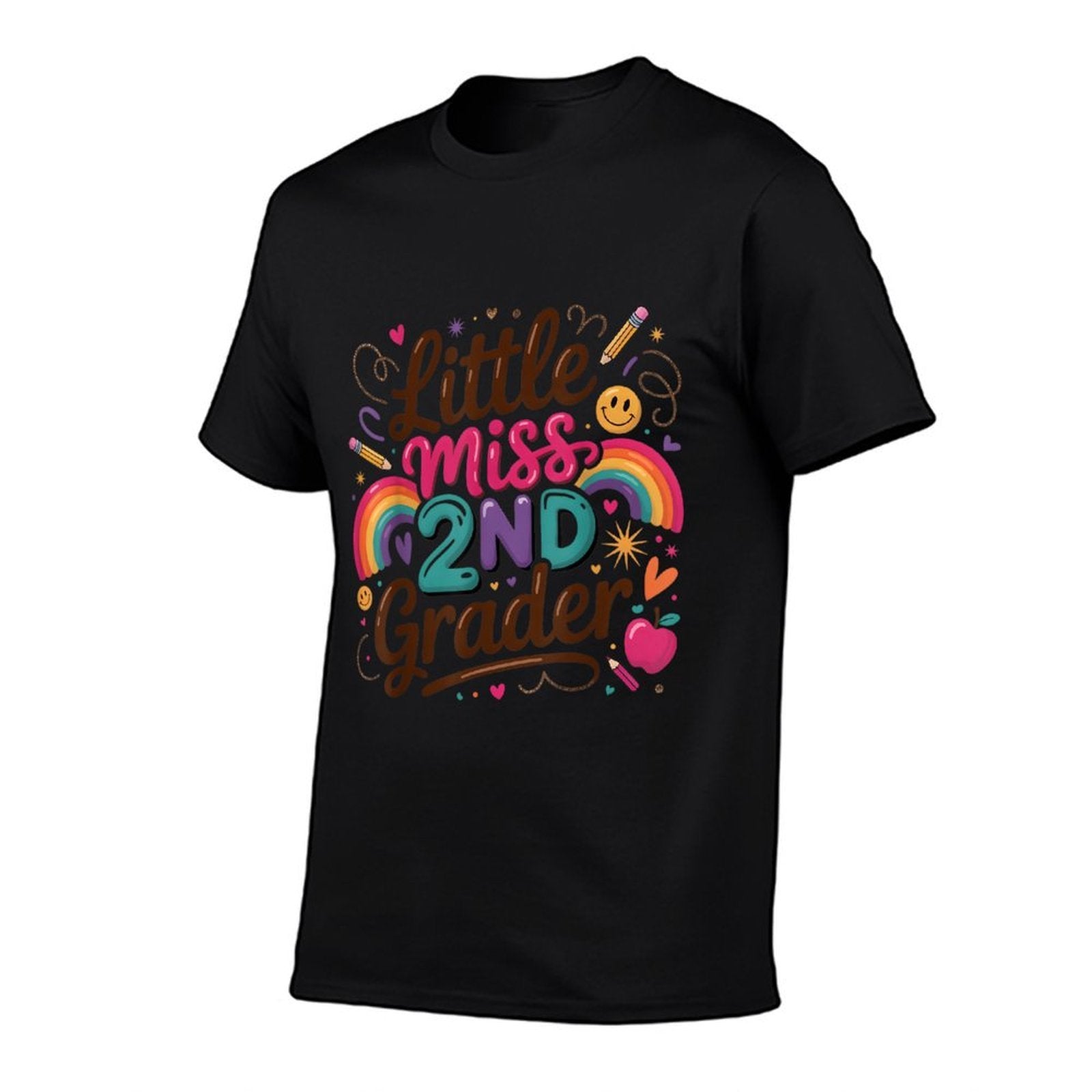 Little Miss 2nd Grade First Day of Second Grade Cute Girls  Soft T-Shirt