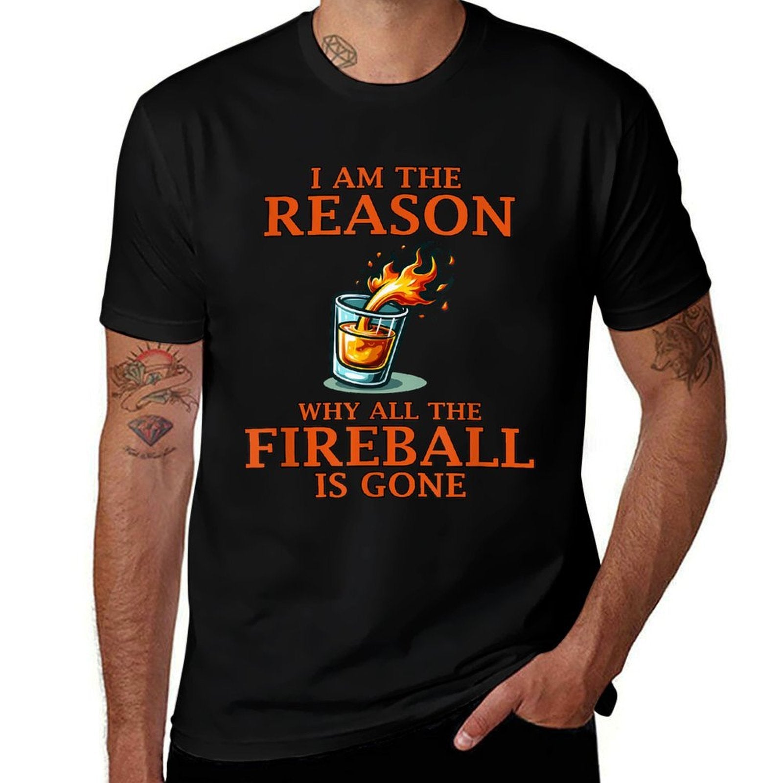 I Am The Reason Why All The Fireball Is Gone  Relaxed-fit T-Shirt