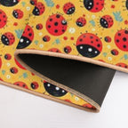 Lovely Ladybugs  Easy Maintenance Bath Mat