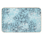 Floral Surface Pattern  Stain-Proof Bath Mat