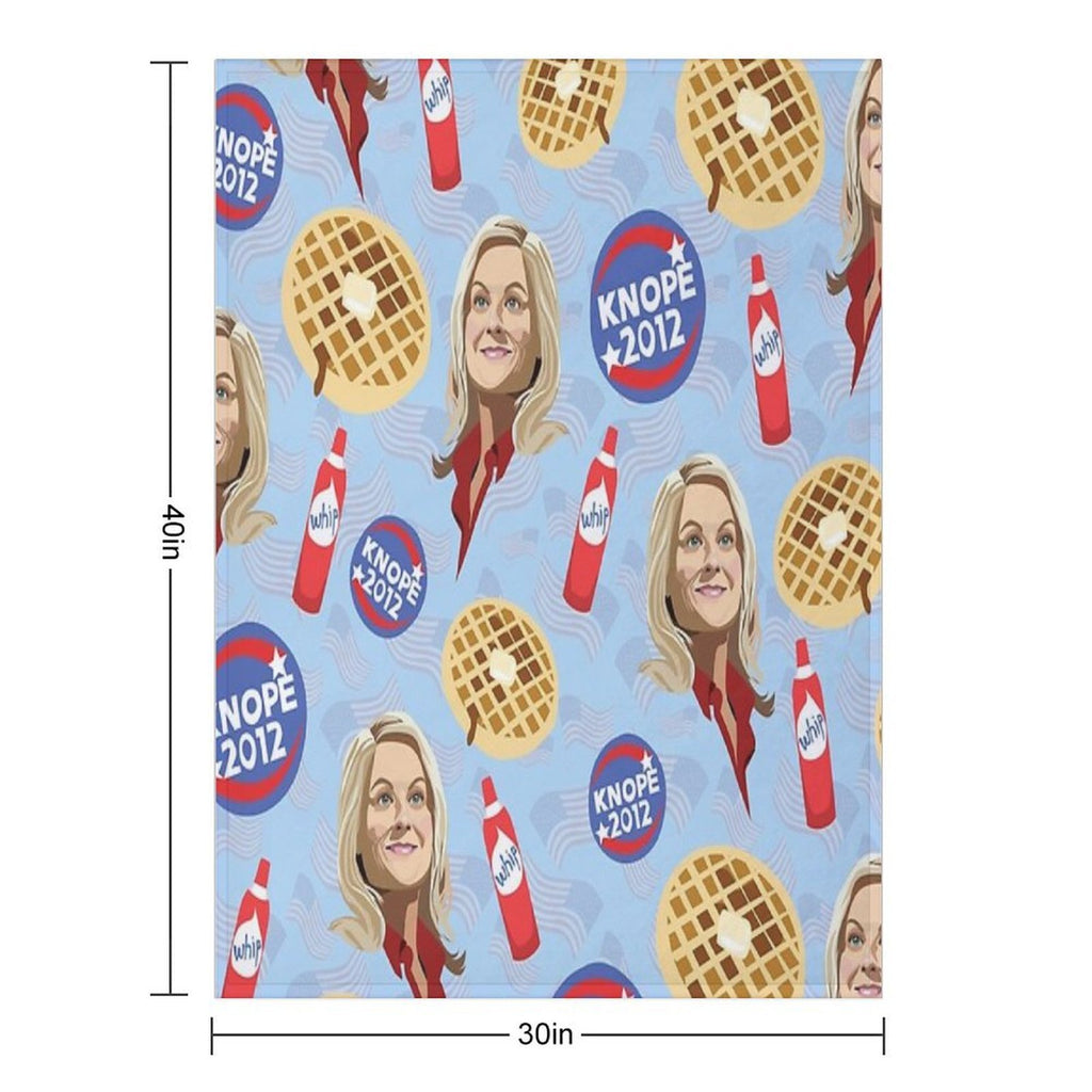 What's Important Friends, Waffles, And Work Travel-friendly Throw Blanket