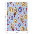 What's Important Friends, Waffles, And Work Travel-friendly Throw Blanket