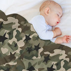 Camo Stars Blend Canvas 2 Multi-functional Throw Blanket