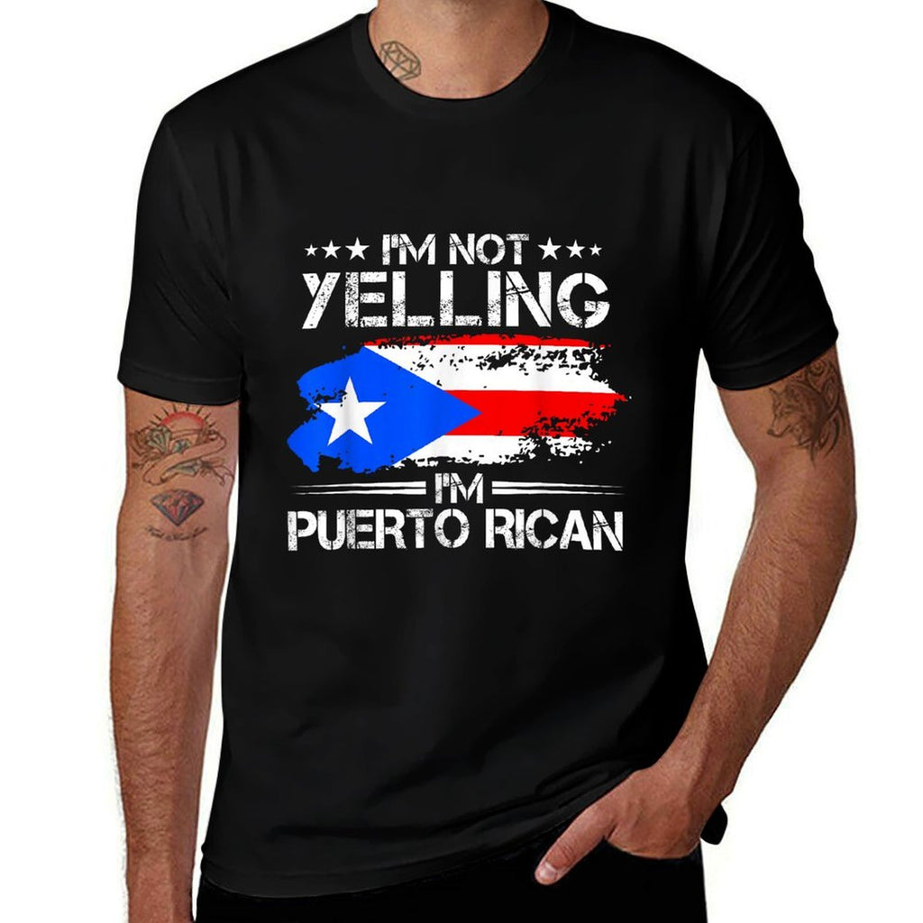 Im Not Yelling Im Puerto Rican Pride Puerto Rico  Trendy Pattern T-Shirt