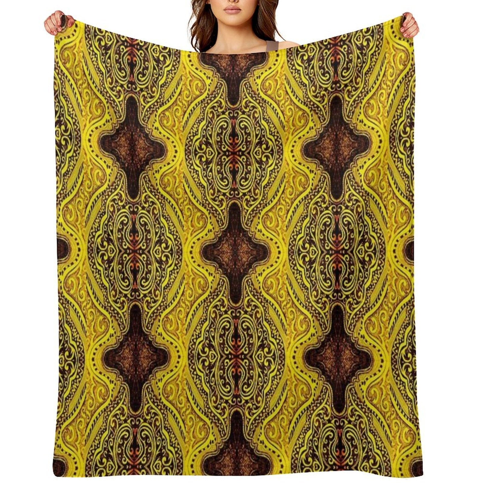Golden Glow Multi-functional Throw Blanket