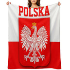 Poland Polska Polish Flag Versatility Throw Blanket