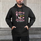 Stepping Into My 64th Birthday Like A Queen Happy To Me Mom All-Day Comfort Hoodie