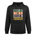 Queer Joy Is Radical Resistance Pastel Pride Vintage Bold All-Day Comfort Hoodie