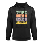 Queer Joy Is Radical Resistance Pastel Pride Vintage Bold All-Day Comfort Hoodie