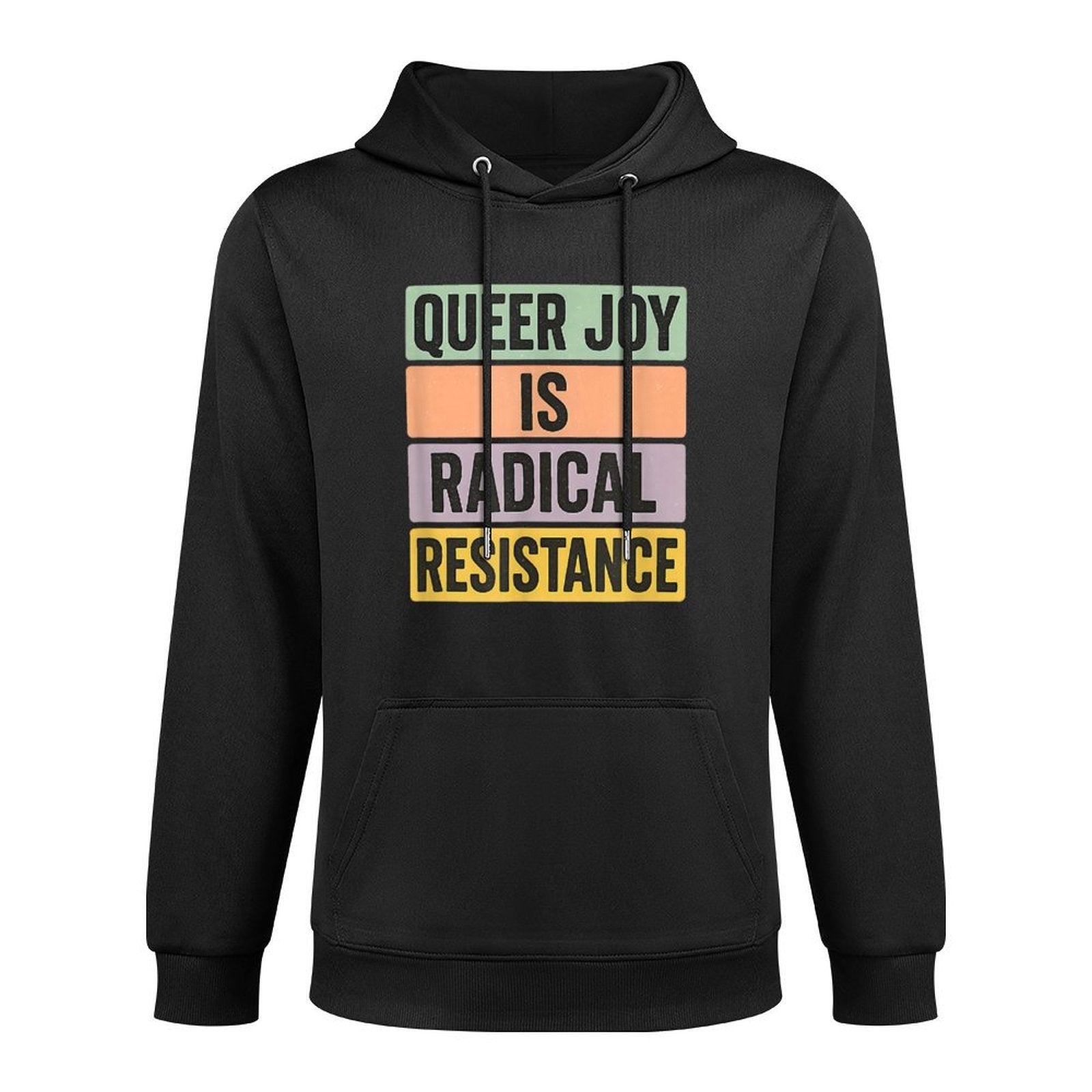 Queer Joy Is Radical Resistance Pastel Pride Vintage Bold All-Day Comfort Hoodie