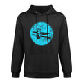 Vintage Canoeing Graphic Minimalistic Canoe Kangaroo Pocket Hoodie