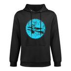 Vintage Canoeing Graphic Minimalistic Canoe Kangaroo Pocket Hoodie