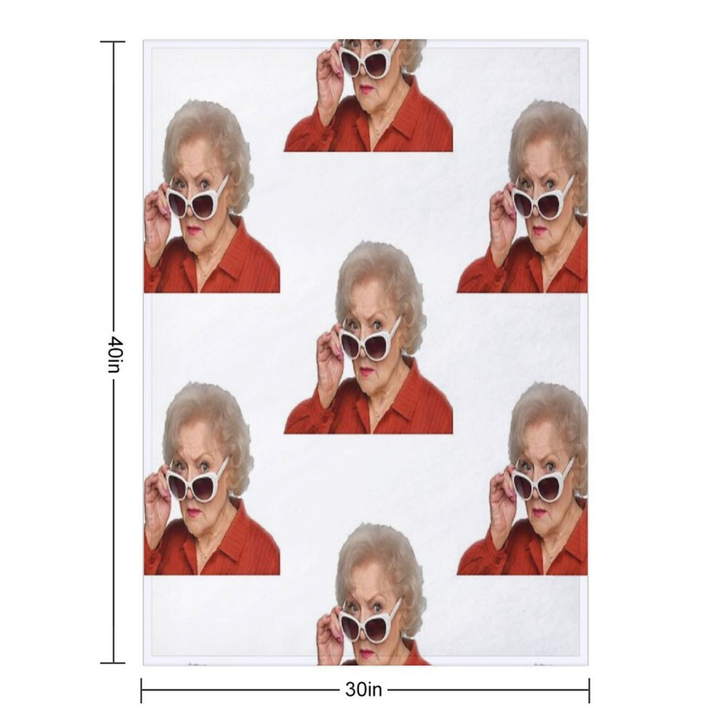 Betty White Durable Throw Blanket