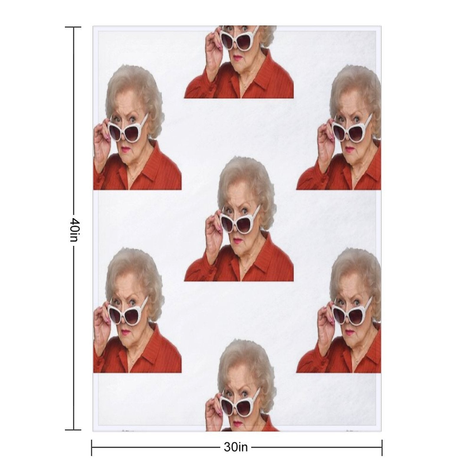 Betty White Durable Throw Blanket