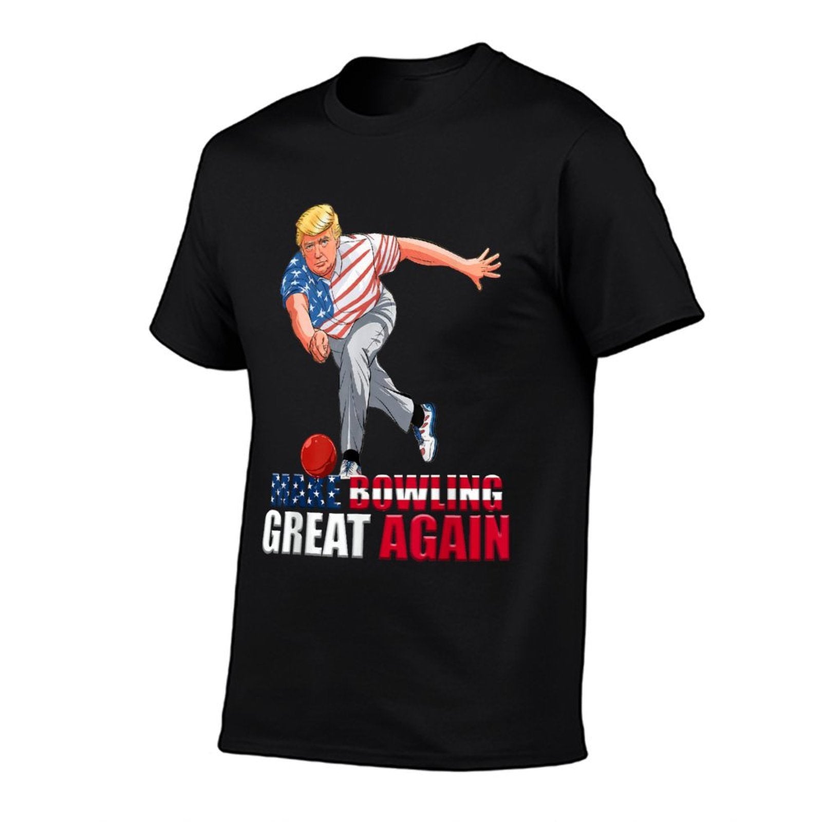Funny Trump Bowling Make Bowling Great Again  Wrinkle-resistant T-Shirt