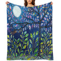 The Light Of Her Discovery Easy Care Throw Blanket