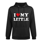 I Heart My Little Funny Matching Little Big Sorority Medium-Weight Fabric Hoodie