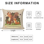 We Ll Always Be Friends Forever  Red Fox, Hound Dog, 80s Kid, BFF Soft Style Accent Throw Pillow