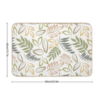 Natural Leaf Seamless Pattern  Multi-Purpose Bath Mat
