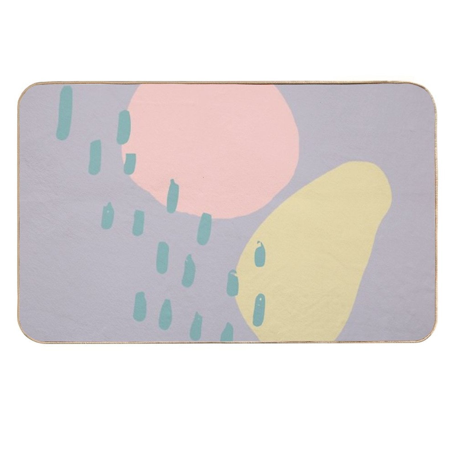 Pastel Soft Shapes  Multi-Purpose Bath Mat