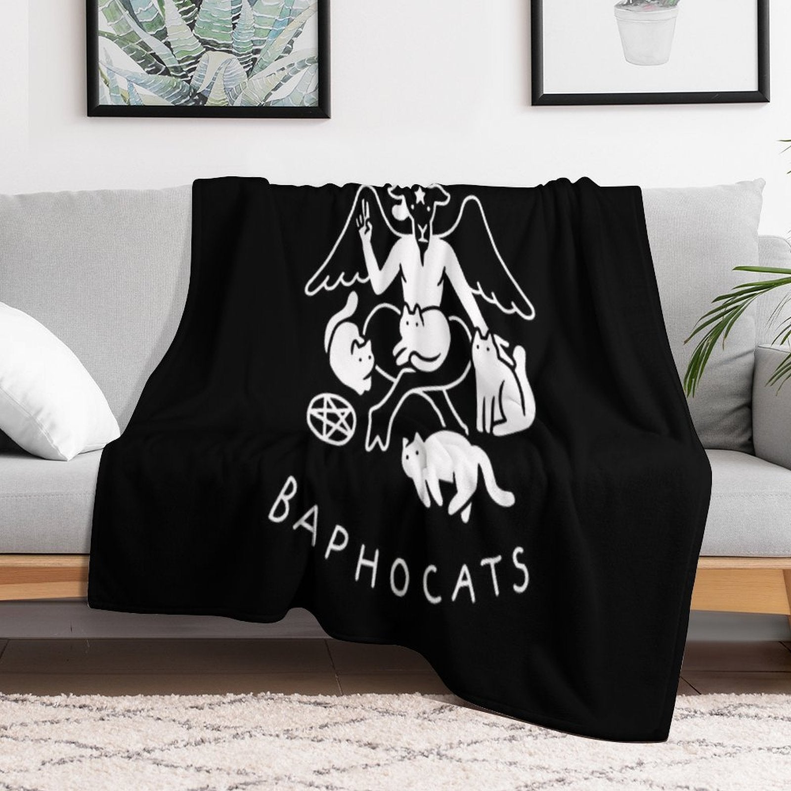 Baphocats Sustainable Throw Blanket