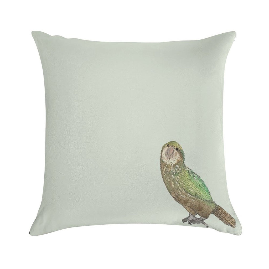 Kakapo Soft Short Plush Fabric Throw Pillow