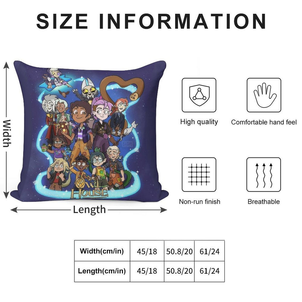 The Owl House Finale Soft Decorative Cover Throw Pillow