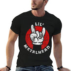 Lil Metalhead Cute Heavy Metal Head Child Rocker Gift  Polyester Blend T-Shirt