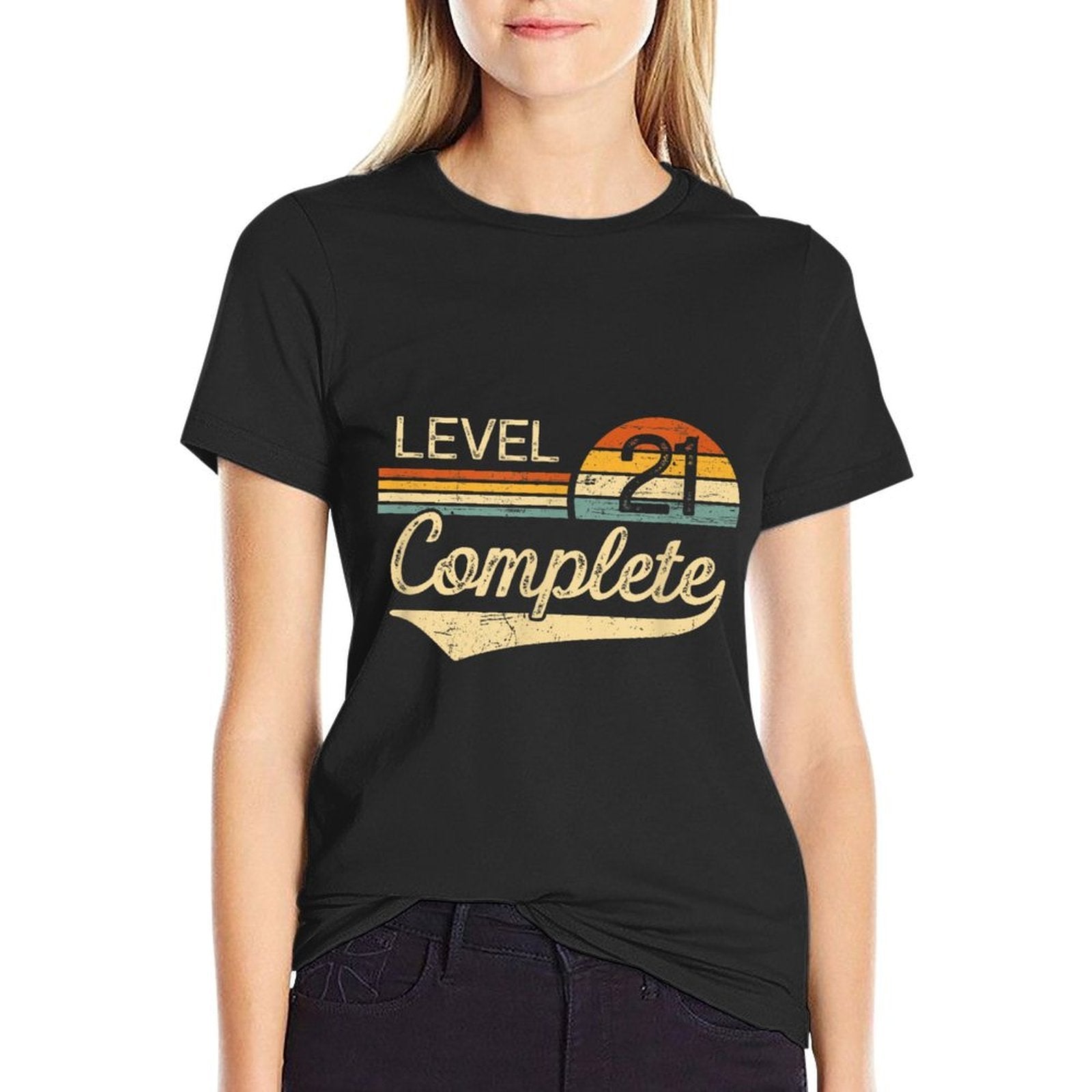 Level 21 Complete Vintage 21st Wedding Anniversary  Summer-ready Fabric T-Shirt