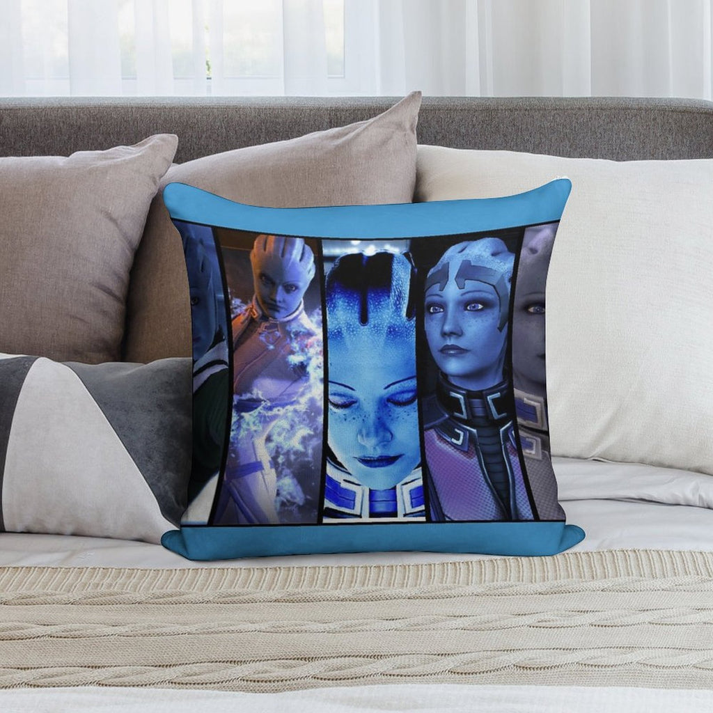 Mass Effect - Liara Soft Style Accent Throw Pillow