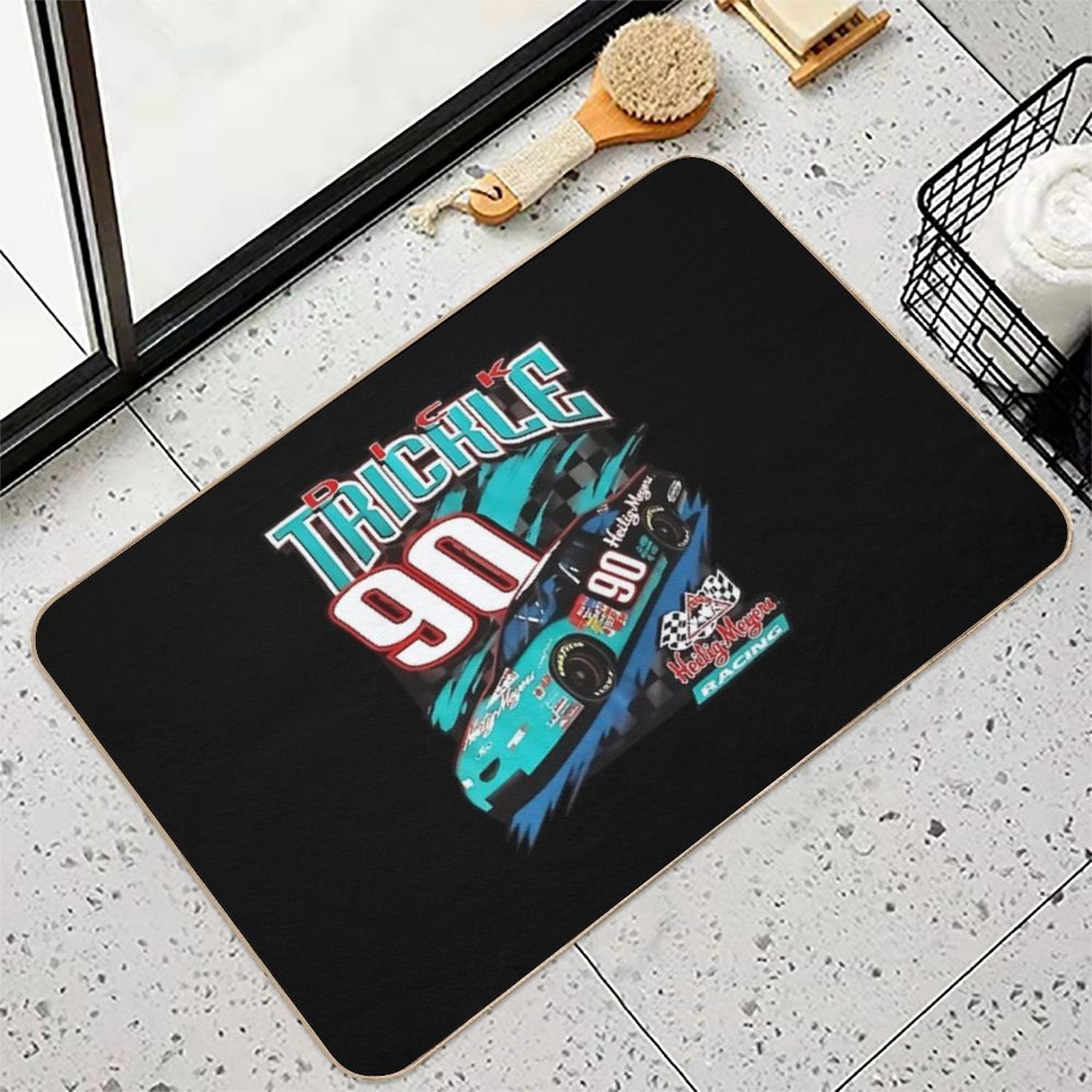 Funny Gift Xfinity Nascar Series   Retro Wave  Easy Maintenance Bath Mat