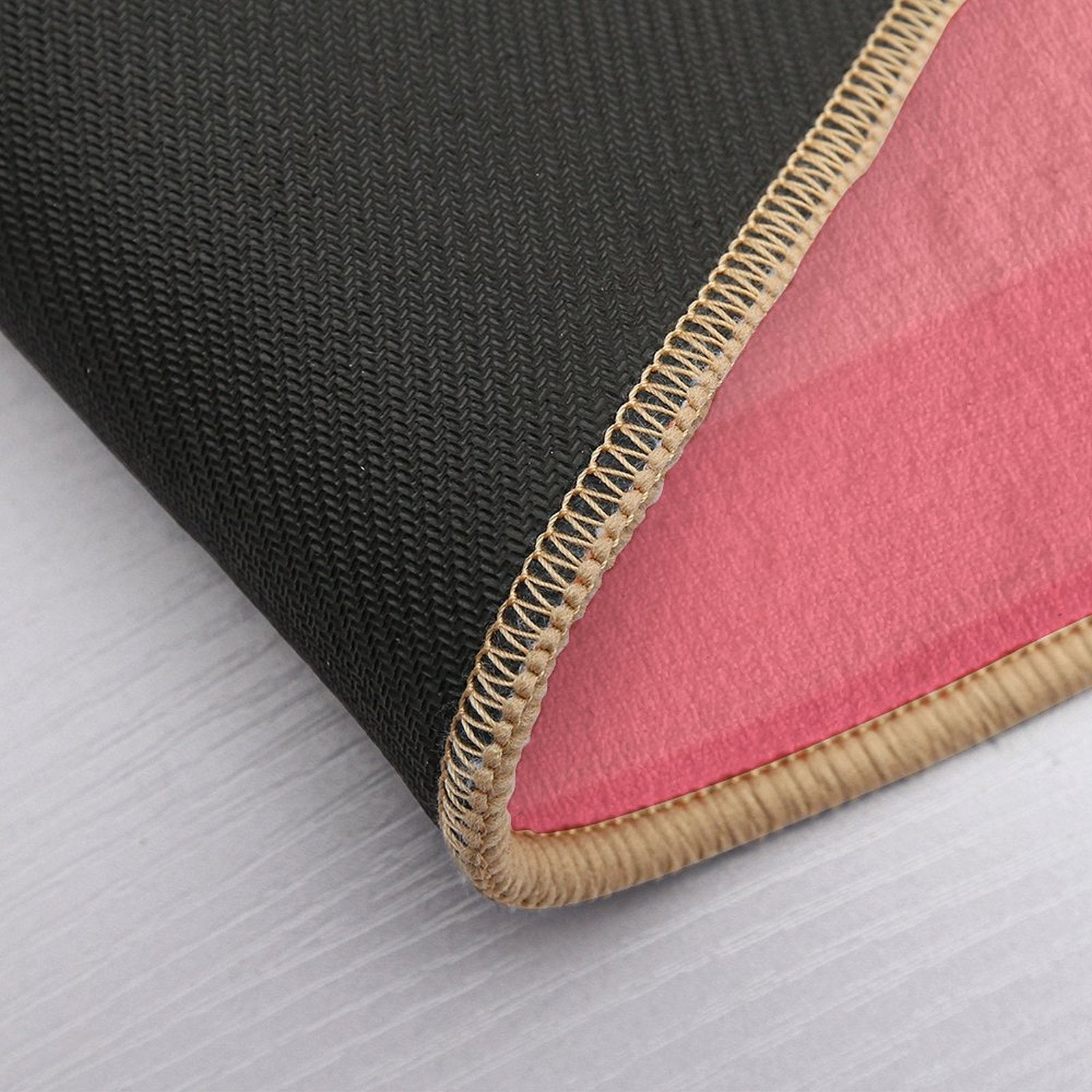 Bubble Gum Coral  Repositionable Bath Mat