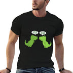 Funny Cute T-Rex - Dinosaur - Funny Text - Humour - Happy  Trendy Pattern T-Shirt