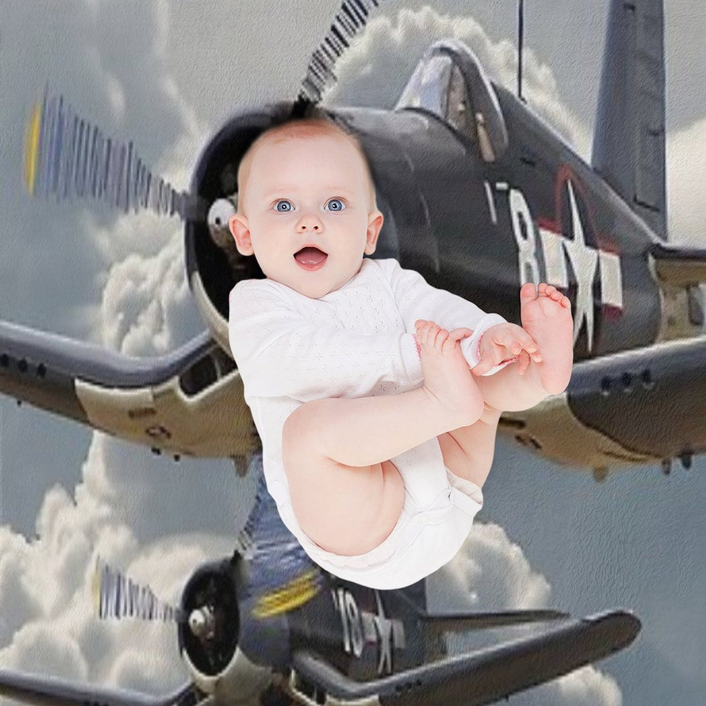 F4U Corsair Plush Throw Blanket