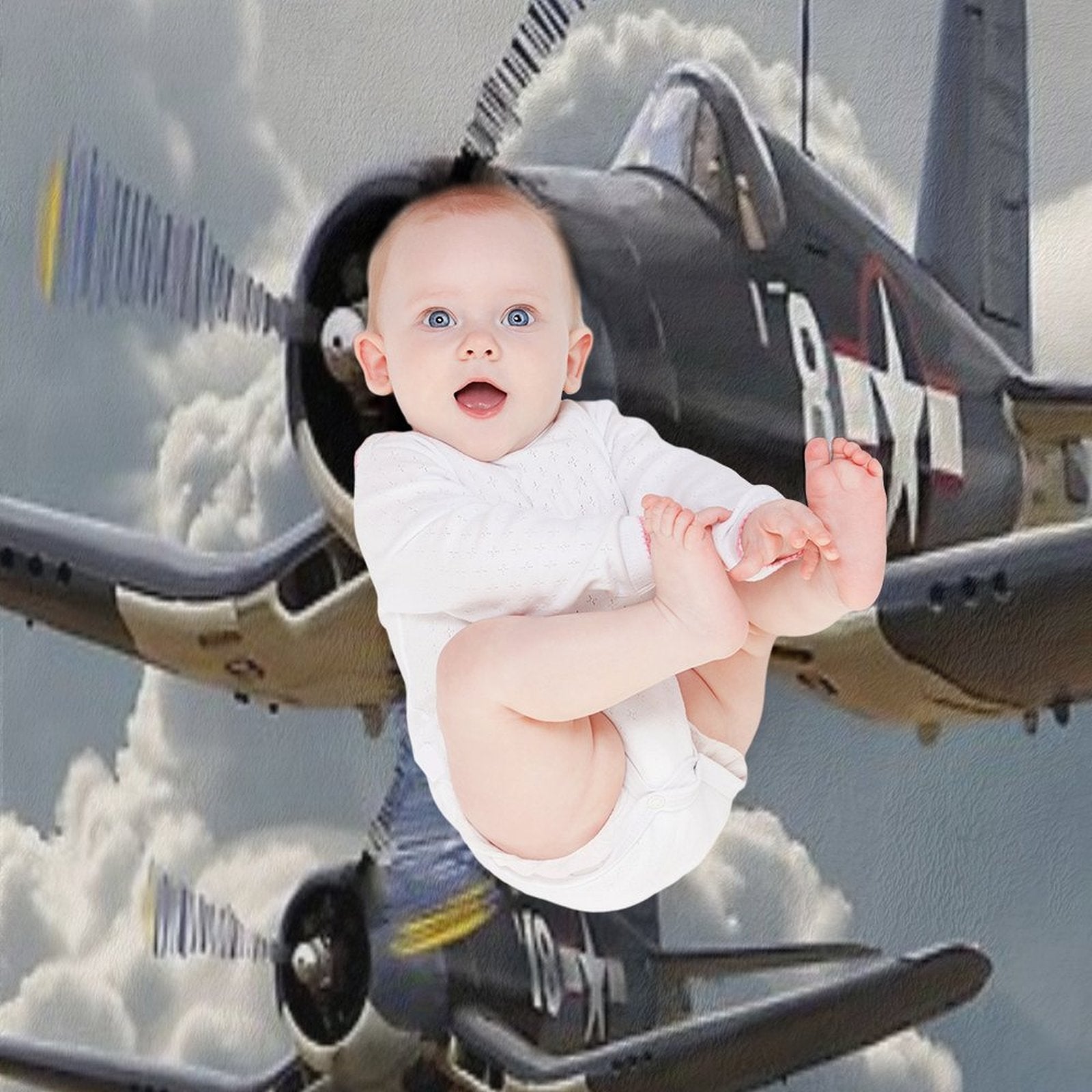 F4U Corsair Plush Throw Blanket