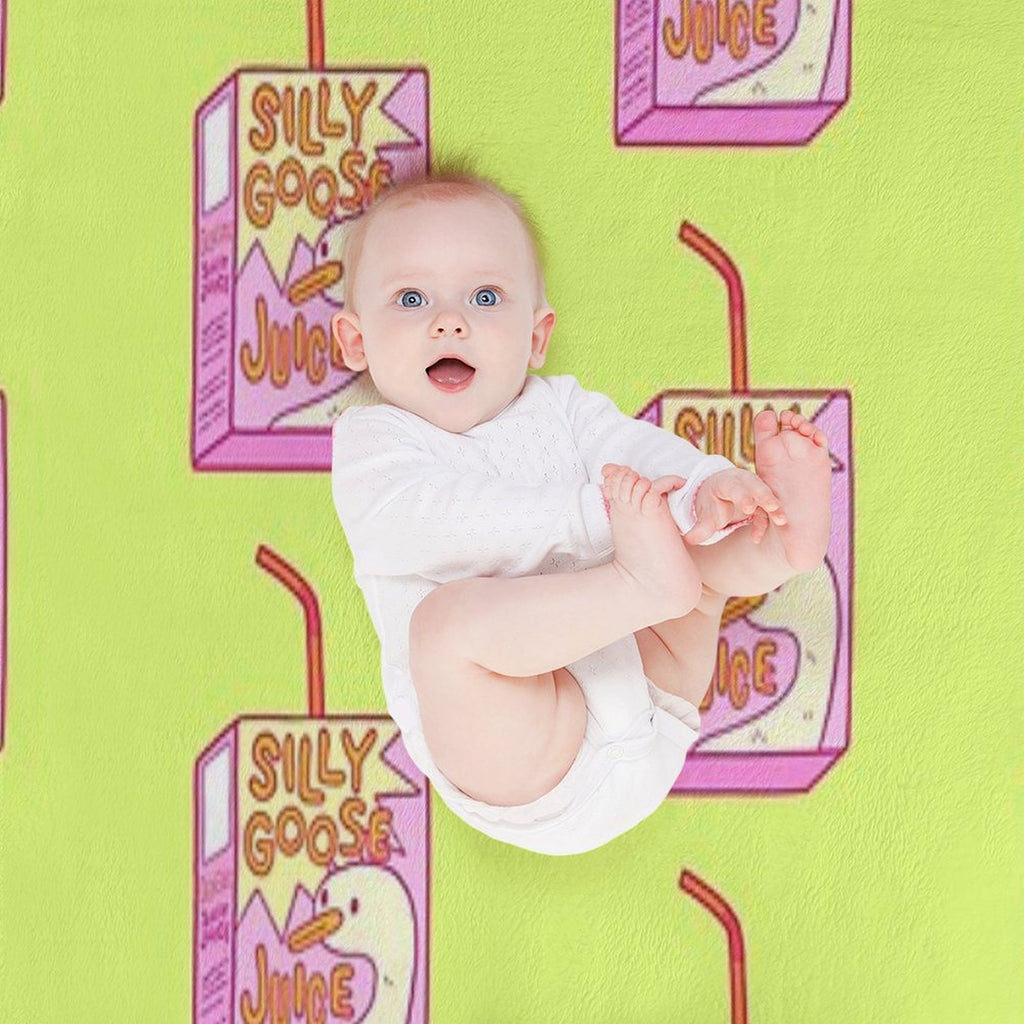 Silly Goose Juice Plush Throw Blanket