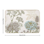 Blue Flower And Other Thing.  Repositionable Bath Mat