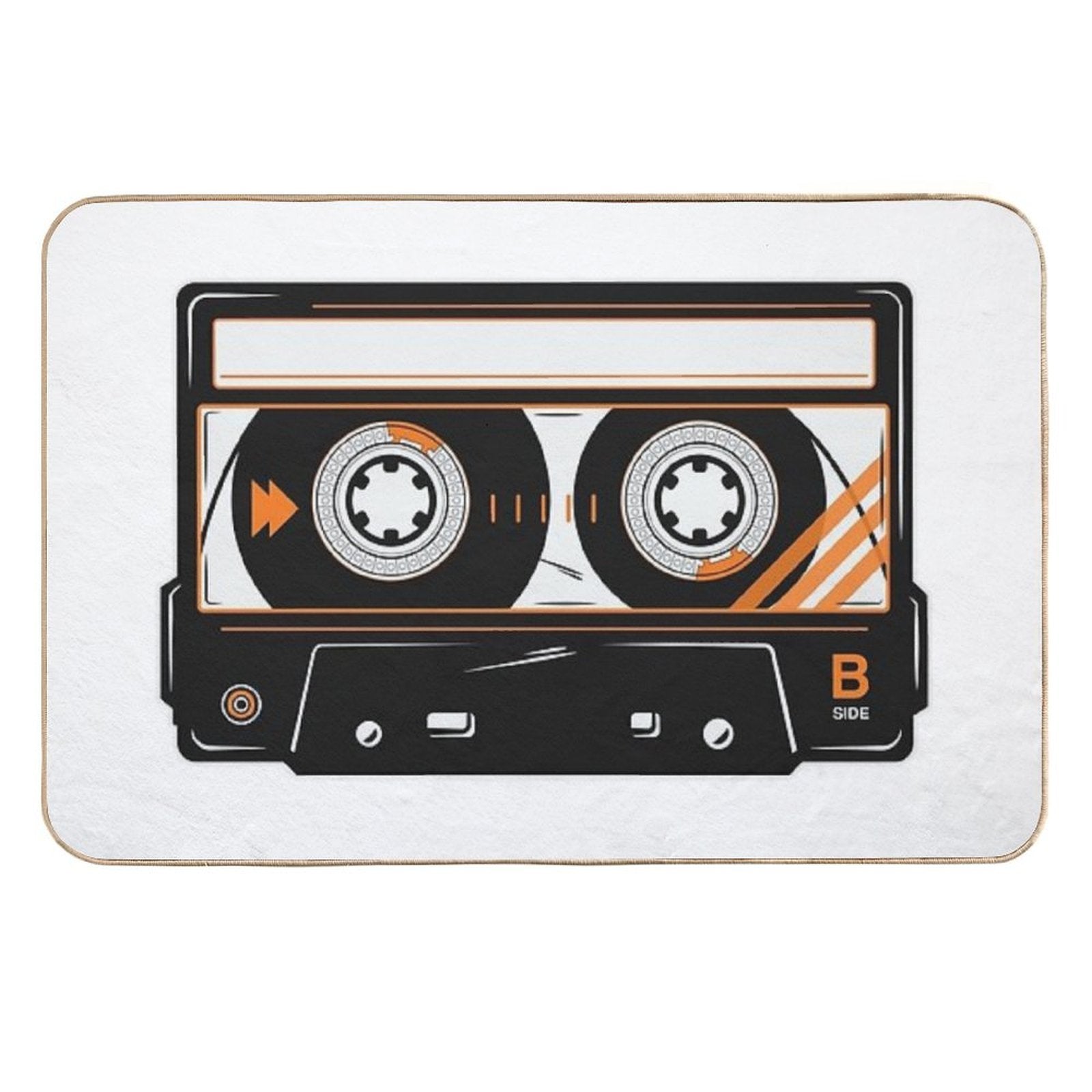 Cassette Tape  Slip-Resistant Bath Mat