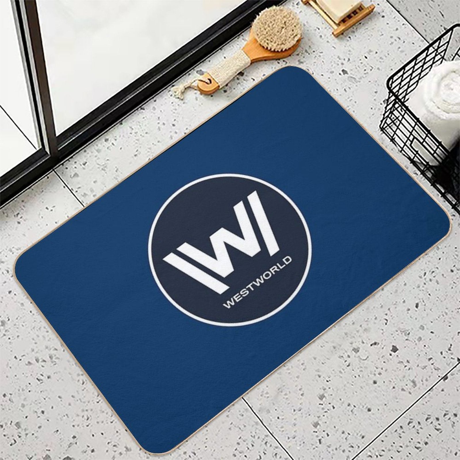Westworld Logo  Anti-Trip Bath Mat