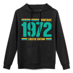 Limited 50th Birthday Vintage 1972 50th Birthday Machine Washable Hoodie