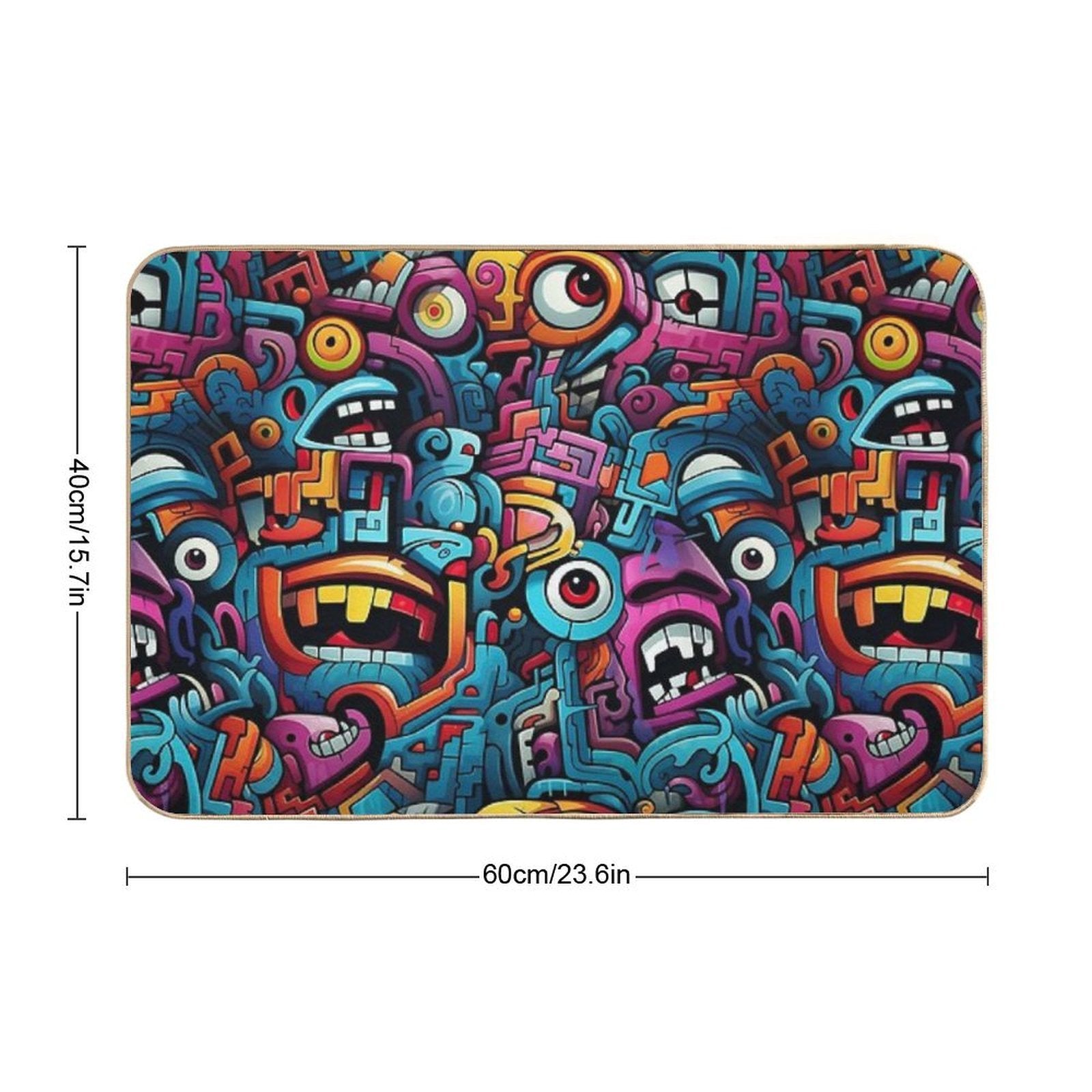 Graffiti  Anti-Trip Bath Mat