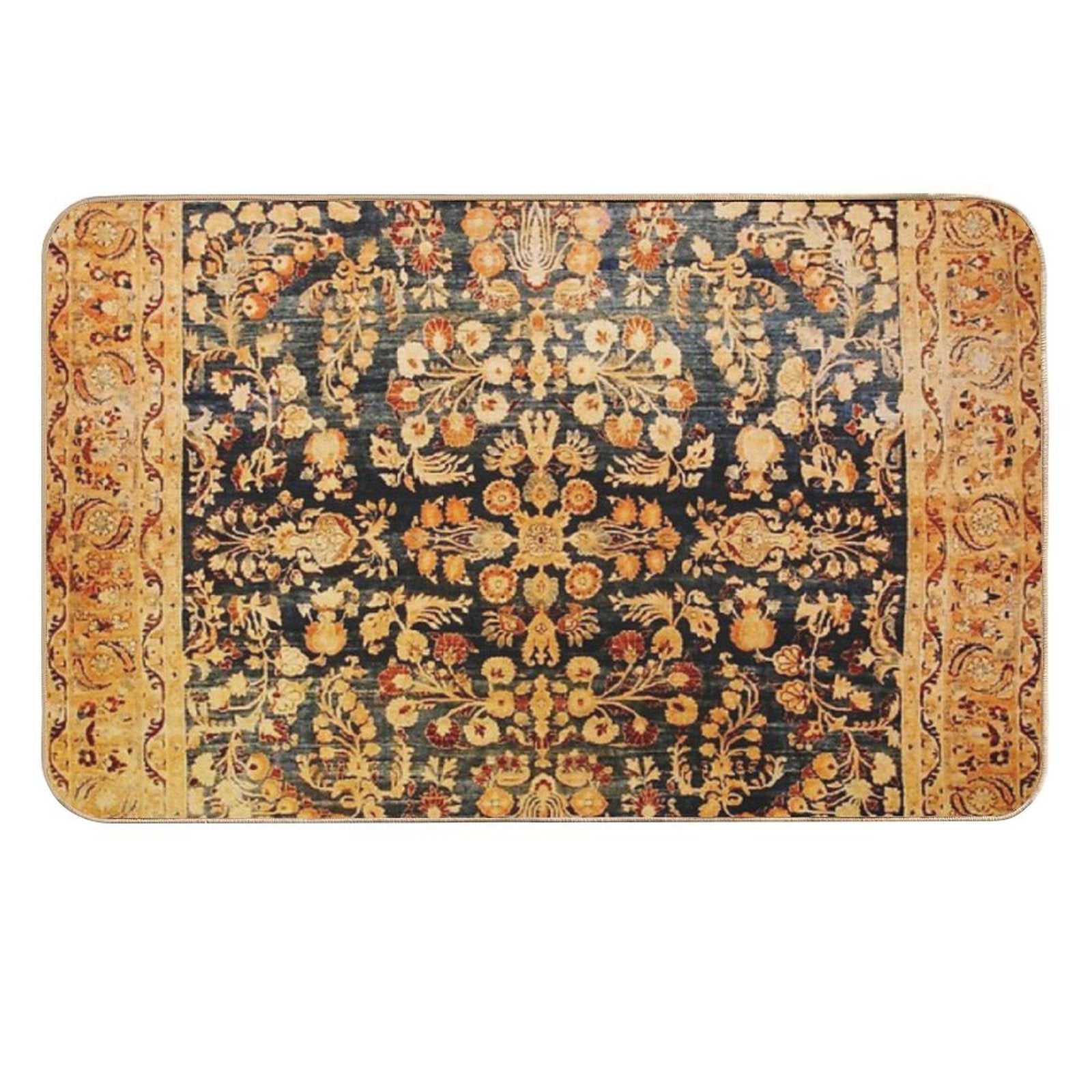 Antique Persian Khorassan Rug  Versatile Bath Mat