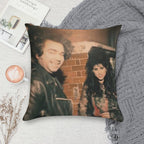 Laszlo & Nadja in The 80s Soft Ultra-Soft Texture Throw Pillow