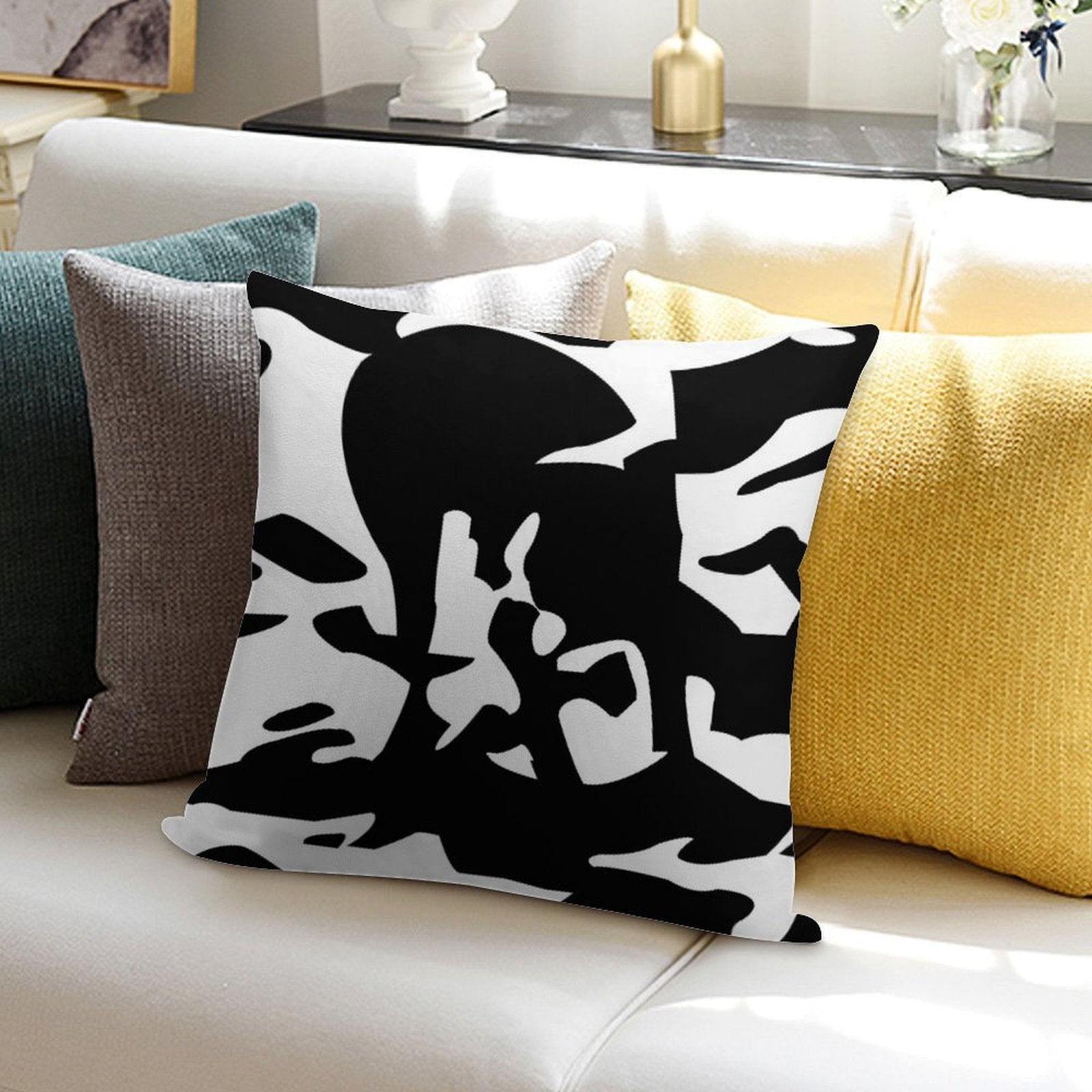 Funyarinpa Soft Washable Throw Pillow
