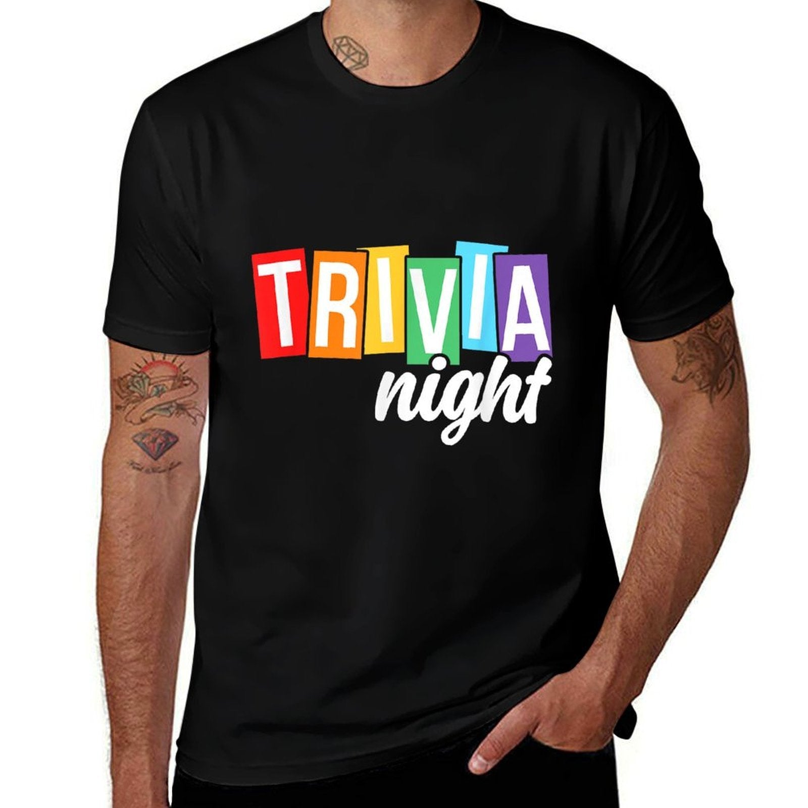 Trivia Night Host Game Night Squad Trivia Team Women Men  Slim-fit Cut T-Shirt
